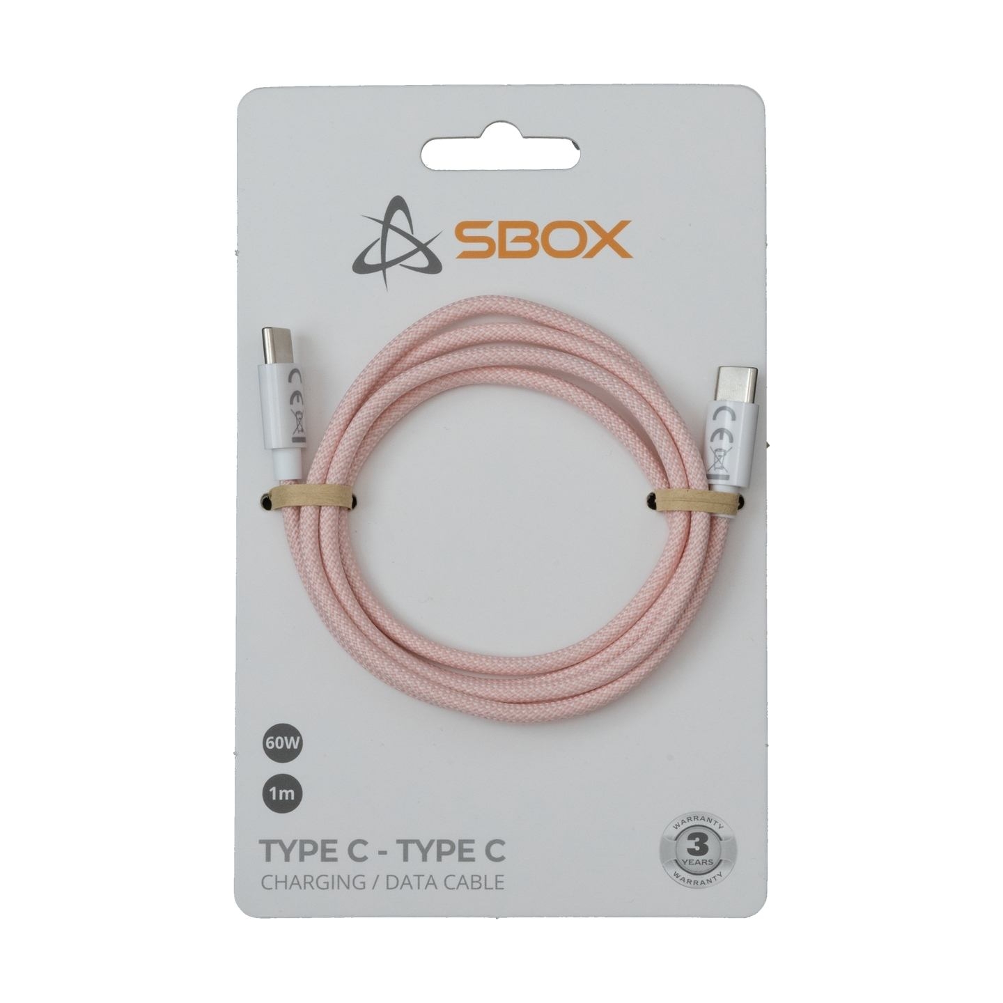 Sbox Type C - Type C M/M 1m pink TYPEC-1-P
