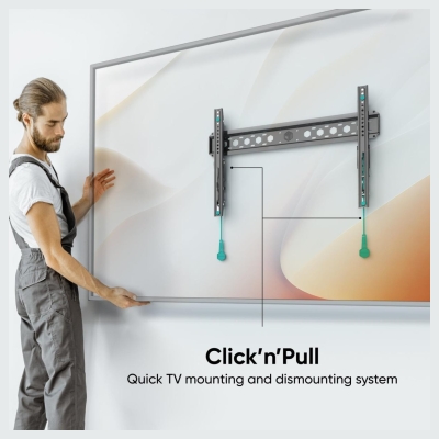 Onkron TV SET ACC WALL MOUNT /43-85"/BLACK TM6-B ONKRON