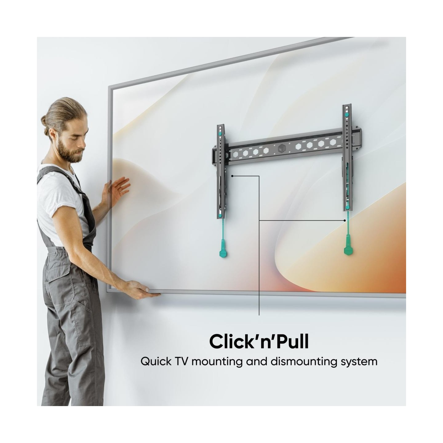 Onkron TV SET ACC WALL MOUNT /43-85"/BLACK TM6-B ONKRON