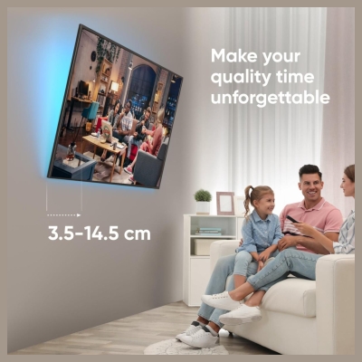 Onkron TV SET ACC WALL MOUNT /43-85"/BLACK TM6-B ONKRON