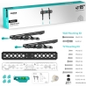 Onkron TV SET ACC WALL MOUNT /43-85"/BLACK TM6-B ONKRON