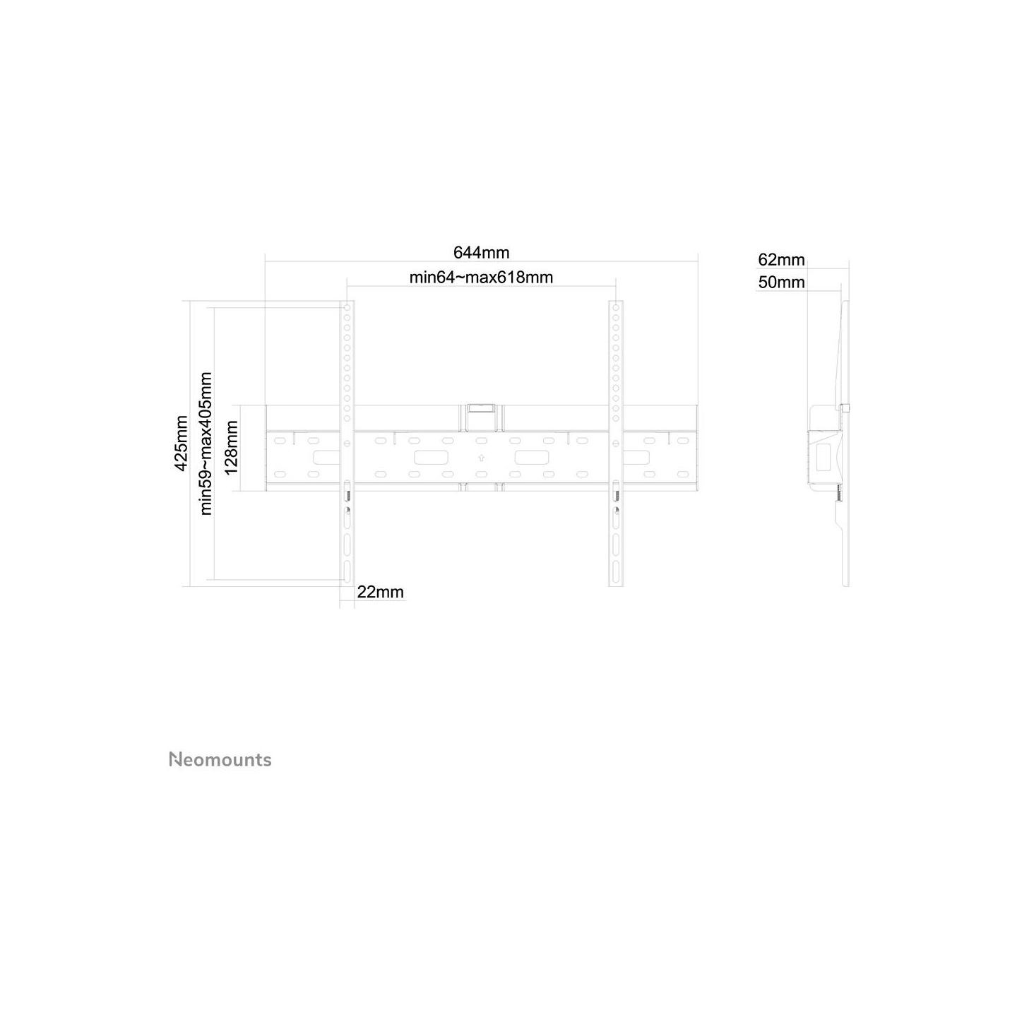 Neomounts TV SET ACC WALL MOUNT BLACK/37-75" LFD-W1640MP NEOMOUNTS