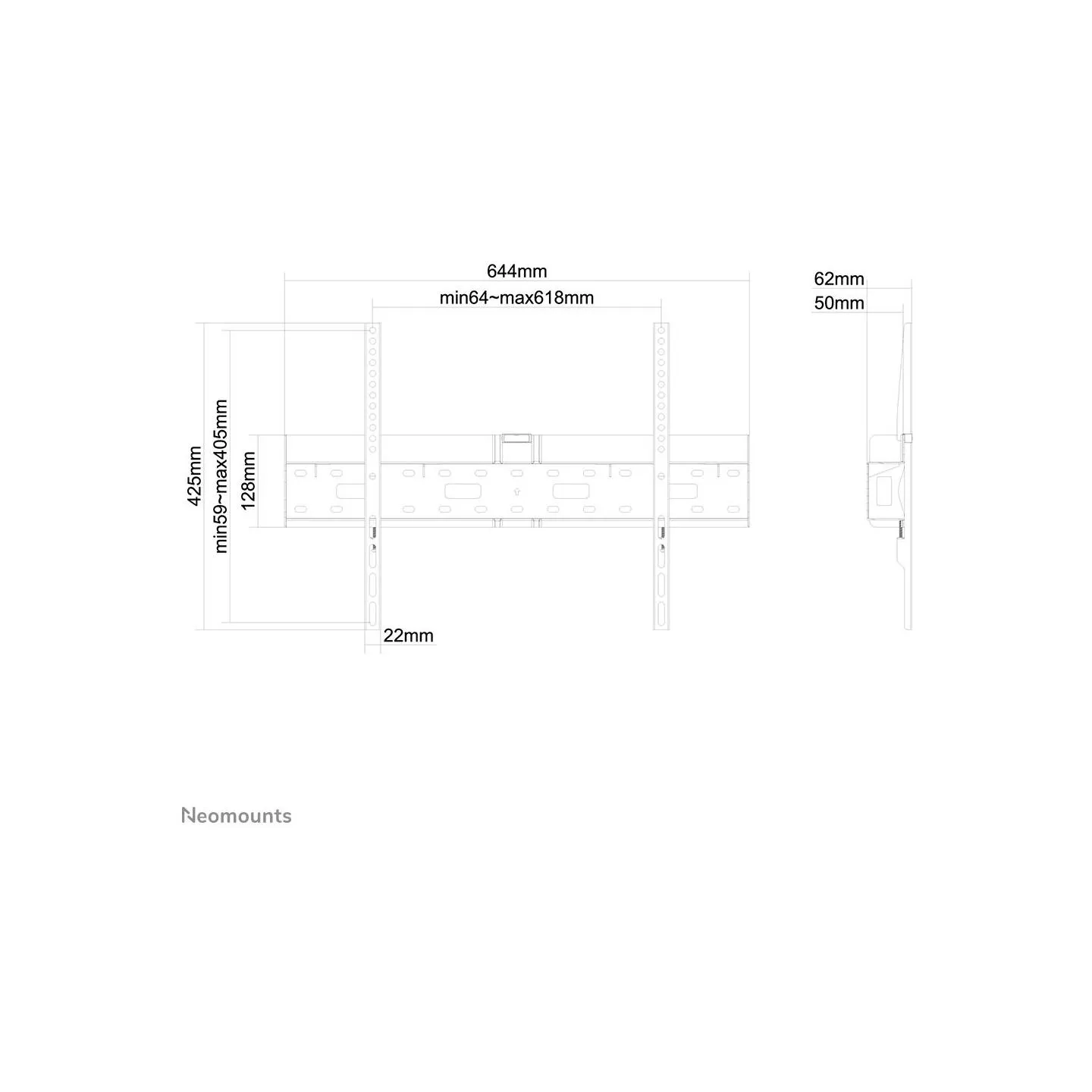 Neomounts TV SET ACC WALL MOUNT BLACK/37-75" LFD-W1640MP NEOMOUNTS