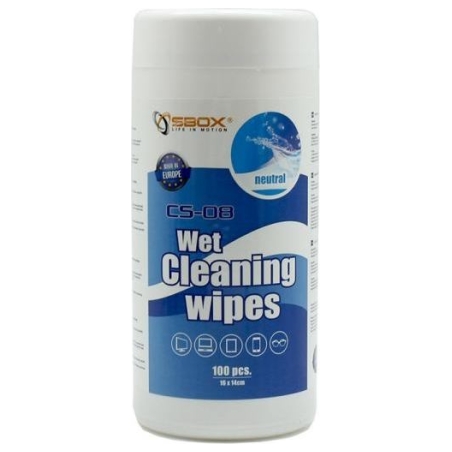 Sbox CS-08 Wet Cleaning Wipes 100pcs