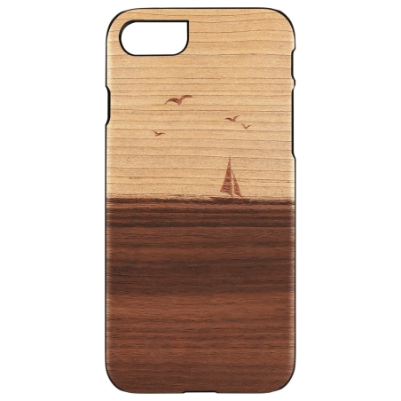 Man&Wood case for iPhone 7/8 mare black