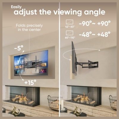 Onkron TV SET ACC WALL MOUNT/42-110"/BLACK M8L-B ONKRON