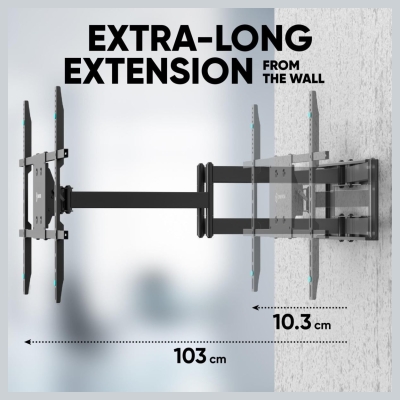 Onkron TV SET ACC WALL MOUNT/42-110"/BLACK M8L-B ONKRON