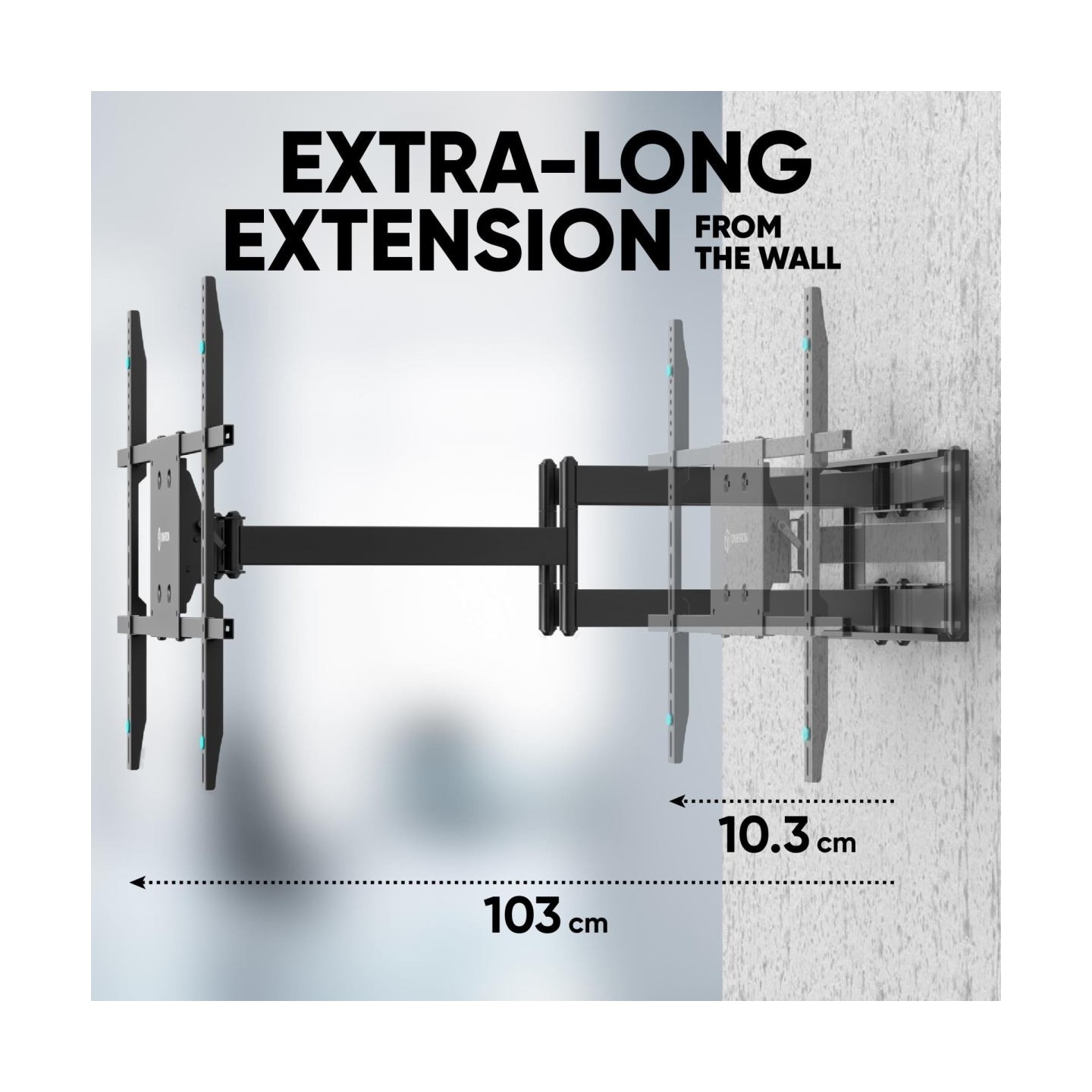 Onkron TV SET ACC WALL MOUNT/42-110"/BLACK M8L-B ONKRON