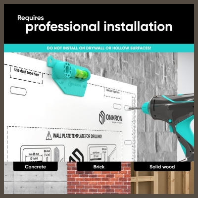 Onkron TV SET ACC WALL MOUNT/42-110"/BLACK M8L-B ONKRON