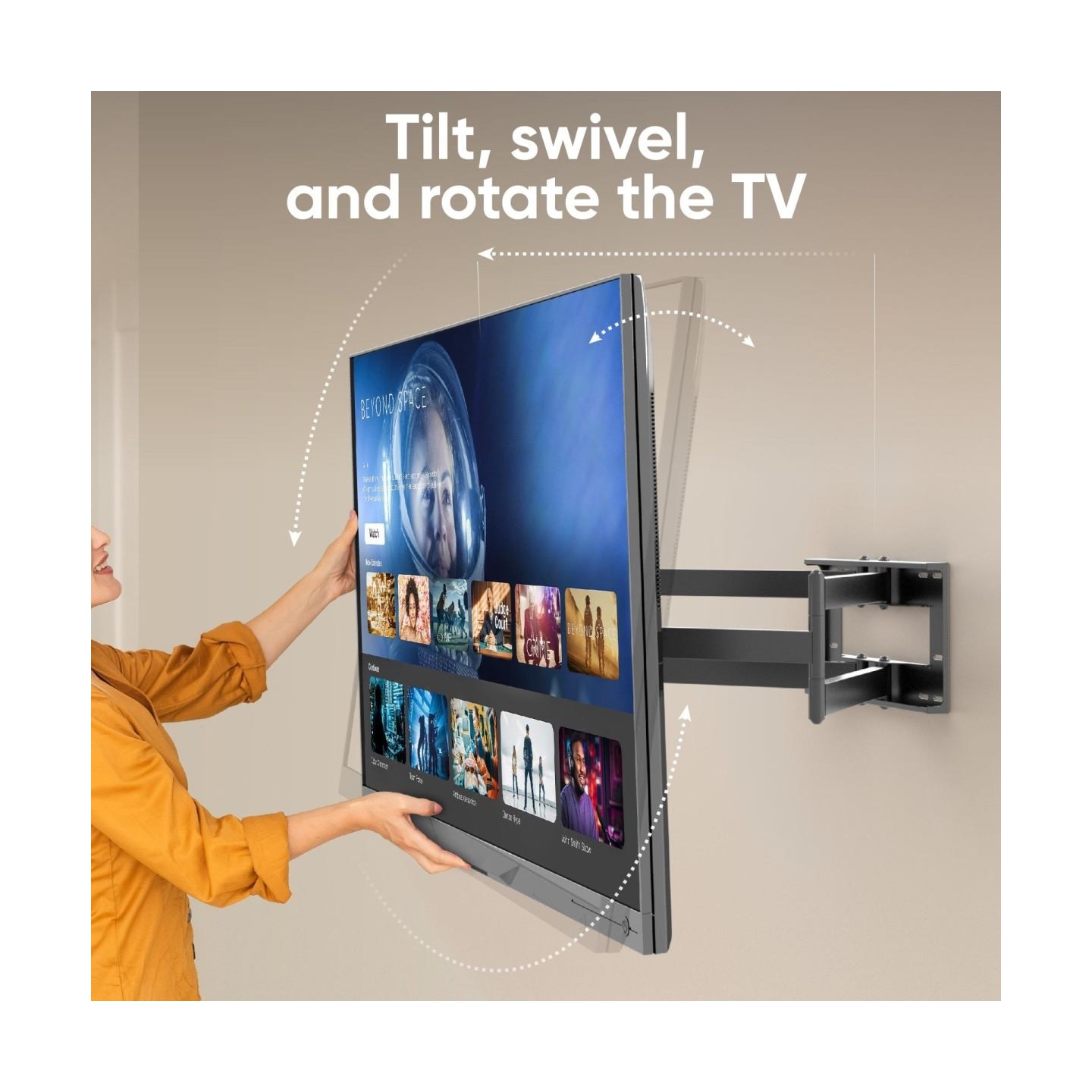 Onkron TV SET ACC WALL MOUNT/42-110"/BLACK M8L-B ONKRON