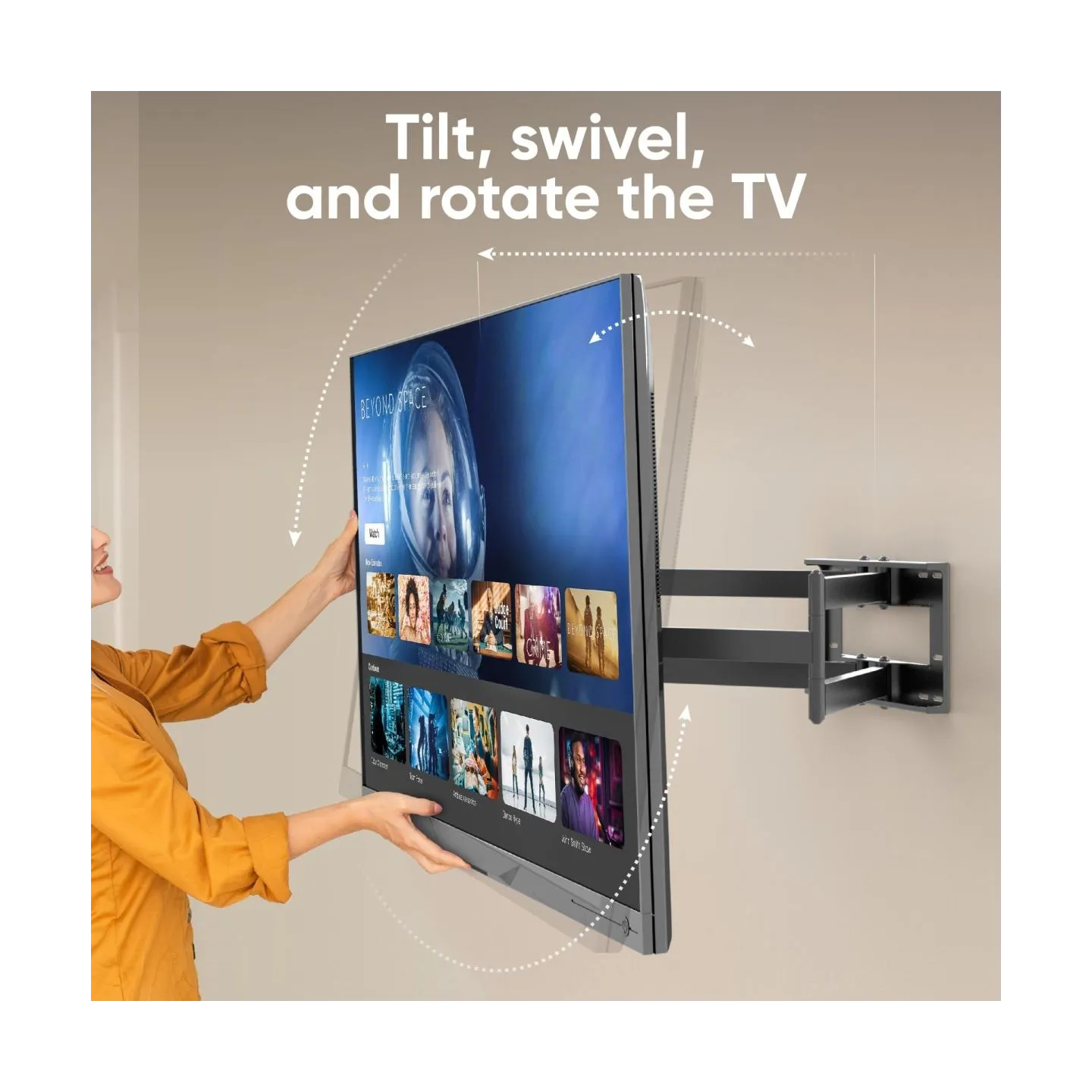 Onkron TV SET ACC WALL MOUNT/42-110"/BLACK M8L-B ONKRON