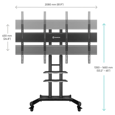 Onkron TV SET ACC DUAL VESA PANEL/ADV1881-B ONKRON