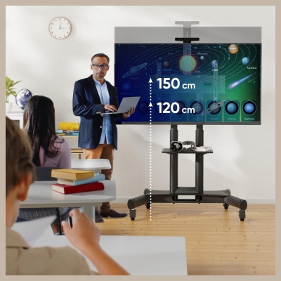 Onkron TV SET ACC MOBILE STAND/40-70"/BLACK TS1551-B ONKRON