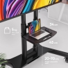 Onkron TV SET ACC MOBILE STAND/40-70"/BLACK TS1551-B ONKRON