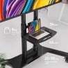 Onkron TV SET ACC MOBILE STAND/40-70"/BLACK TS1551-B ONKRON
