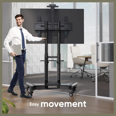 Onkron TV SET ACC MOBILE STAND/40-70"/BLACK TS1551-B ONKRON