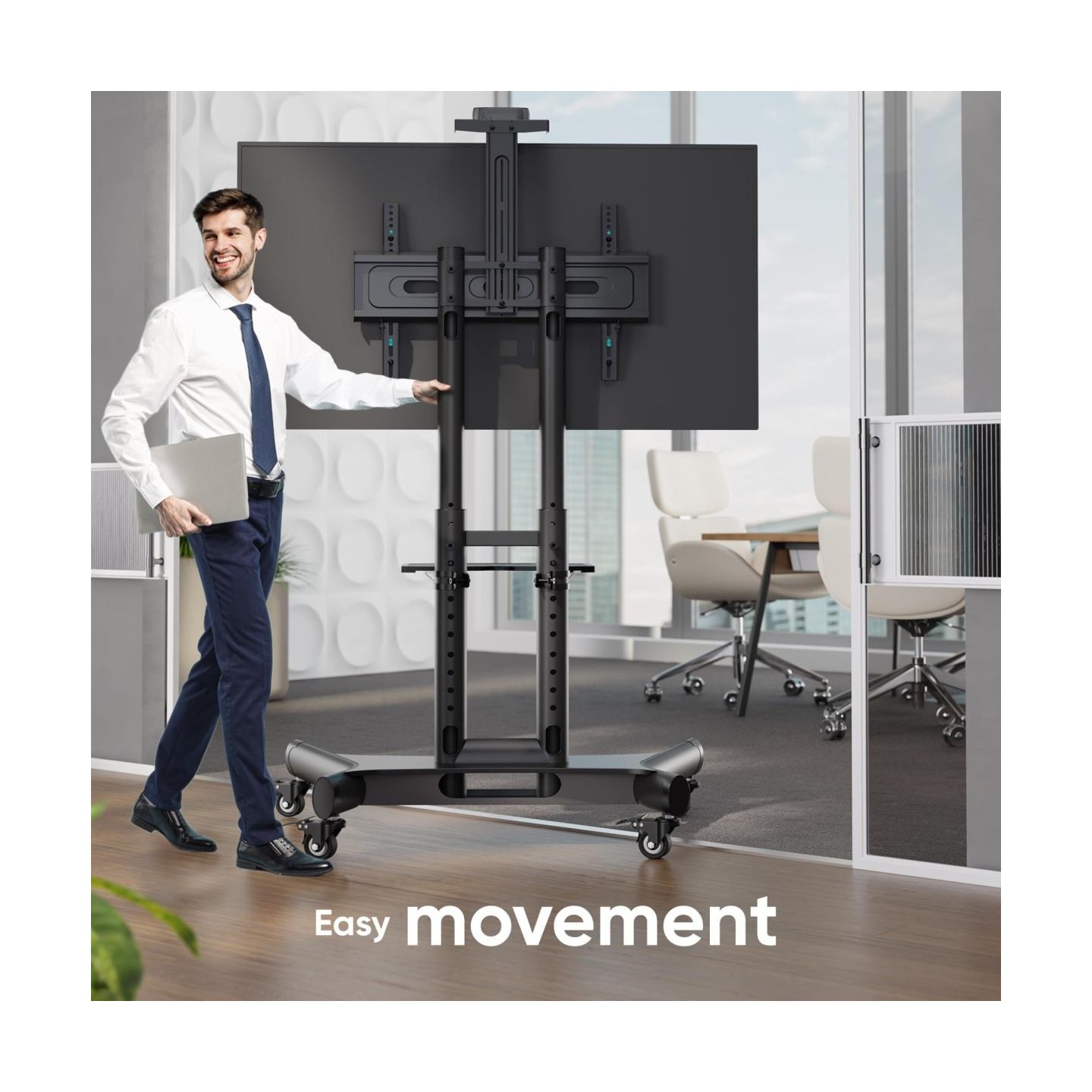 Onkron TV SET ACC MOBILE STAND/40-70"/BLACK TS1551-B ONKRON