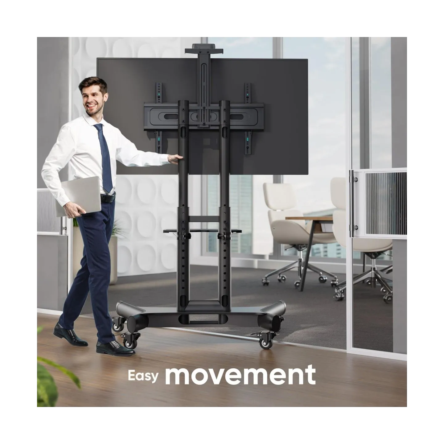 Onkron TV SET ACC MOBILE STAND/40-70"/BLACK TS1551-B ONKRON