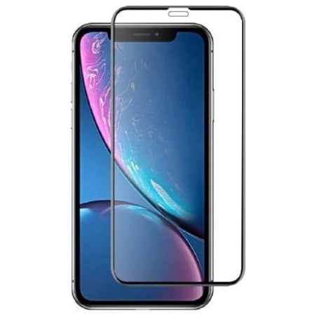 Devia Real Series 3D Curved Full Screen Explosion-proof Tempered Glass iPhone XR (6.1) black