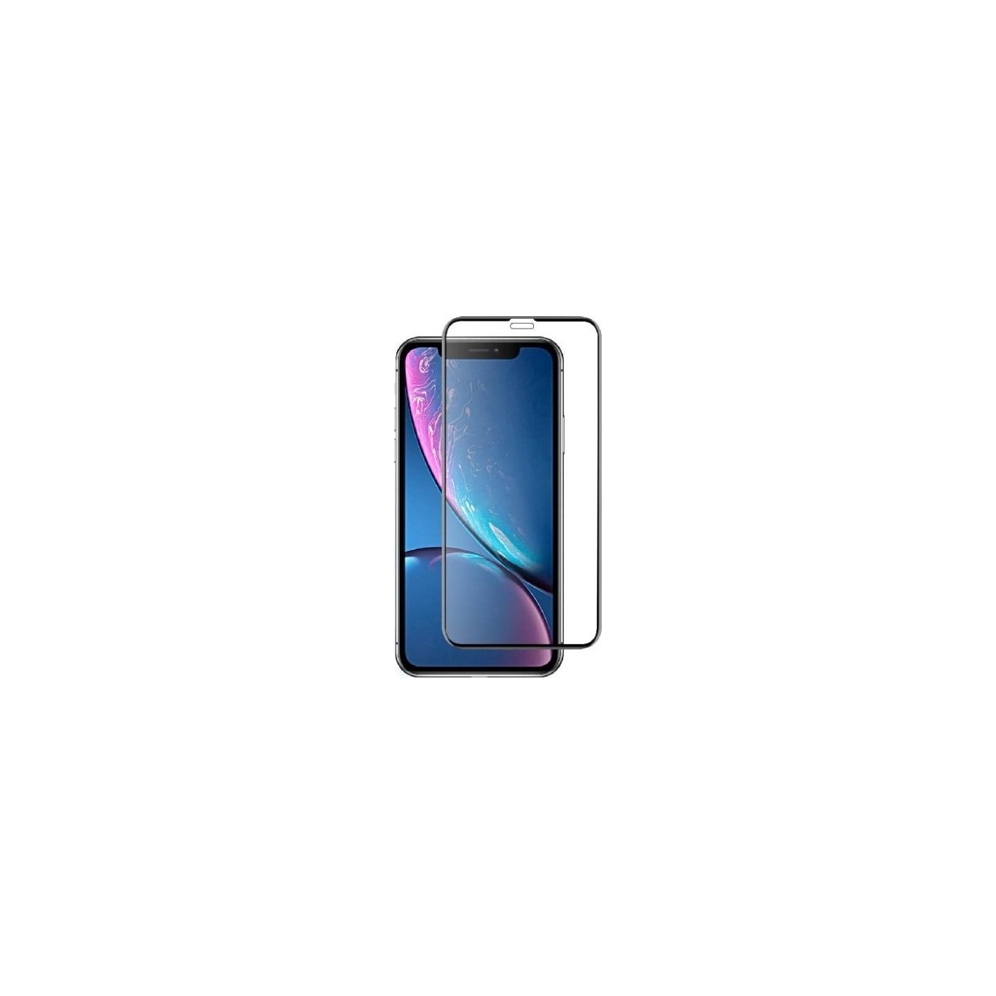 Devia Real Series 3D Curved Full Screen Explosion-proof Tempered Glass iPhone XR (6.1) black