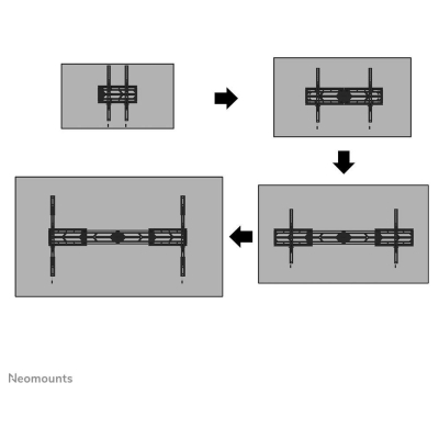 Neomounts Wall mount WL30S-950BL19 for 55-110 inch screens 160kg Depth 6,7cm Lockable