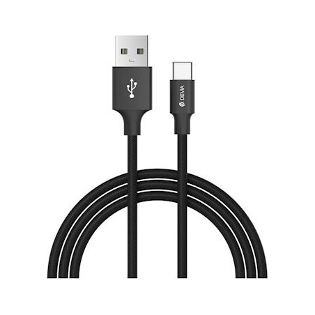 Devia Pheez Series Cable Set for Micro 3 Pack (25CM,1M,2M) black
