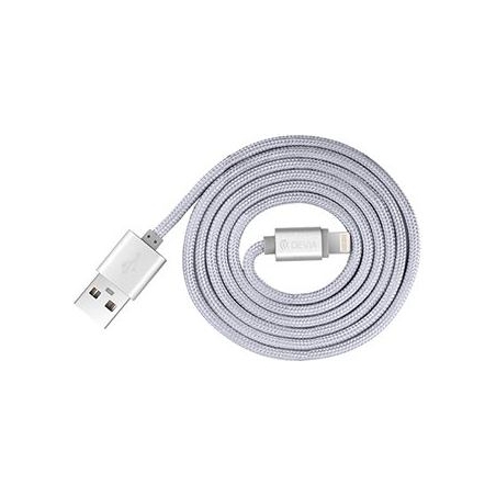 Devia Fashion Series Cable for Lightning (MFi, 2.4A 1.2M) silver