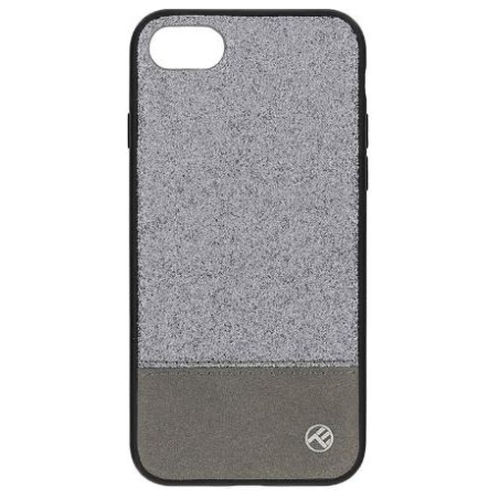 Tellur Cover Synthetic Leather Glitter II for iPhone 8 silver