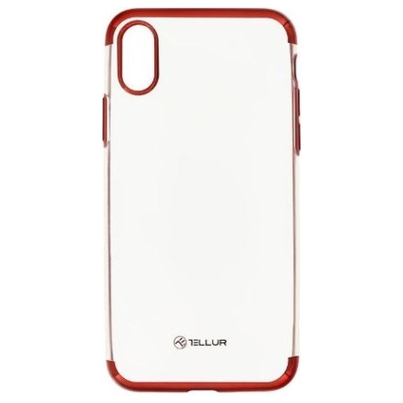 Tellur Cover Silicone Electroplated for iPhone X/XS red