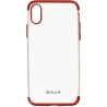 Tellur Cover Silicone Electroplated for iPhone X/XS red