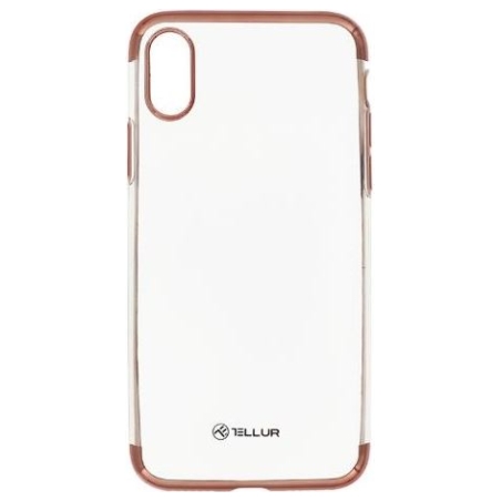 Tellur Cover Silicone Electroplated for iPhone X/XS rose gold