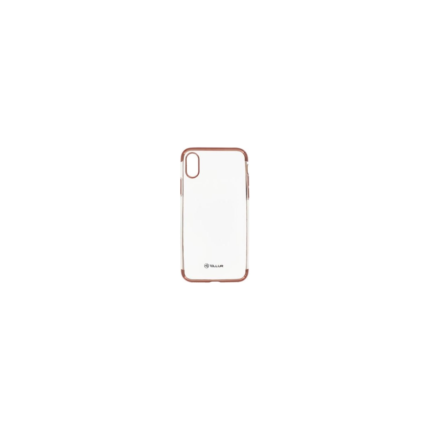 Tellur Cover Silicone Electroplated for iPhone X/XS rose gold