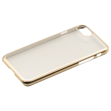 Tellur Cover Hard Case for iPhone 7 Horizontal Stripes gold
