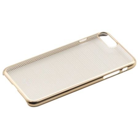 Tellur Cover Hard Case for iPhone 7 Plus Horizontal Stripes gold