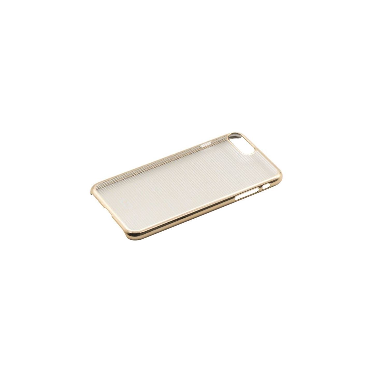 Tellur Cover Hard Case for iPhone 7 Plus Horizontal Stripes gold