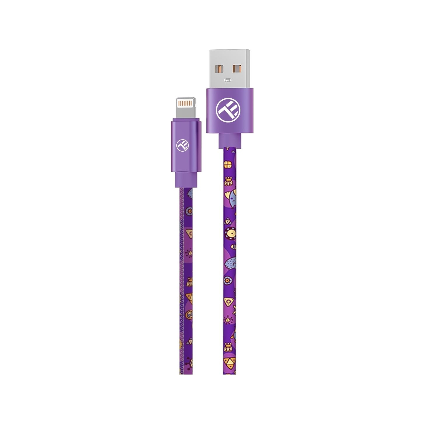 Tellur Graffiti USB to Lightning Cable 3A 1m Purple