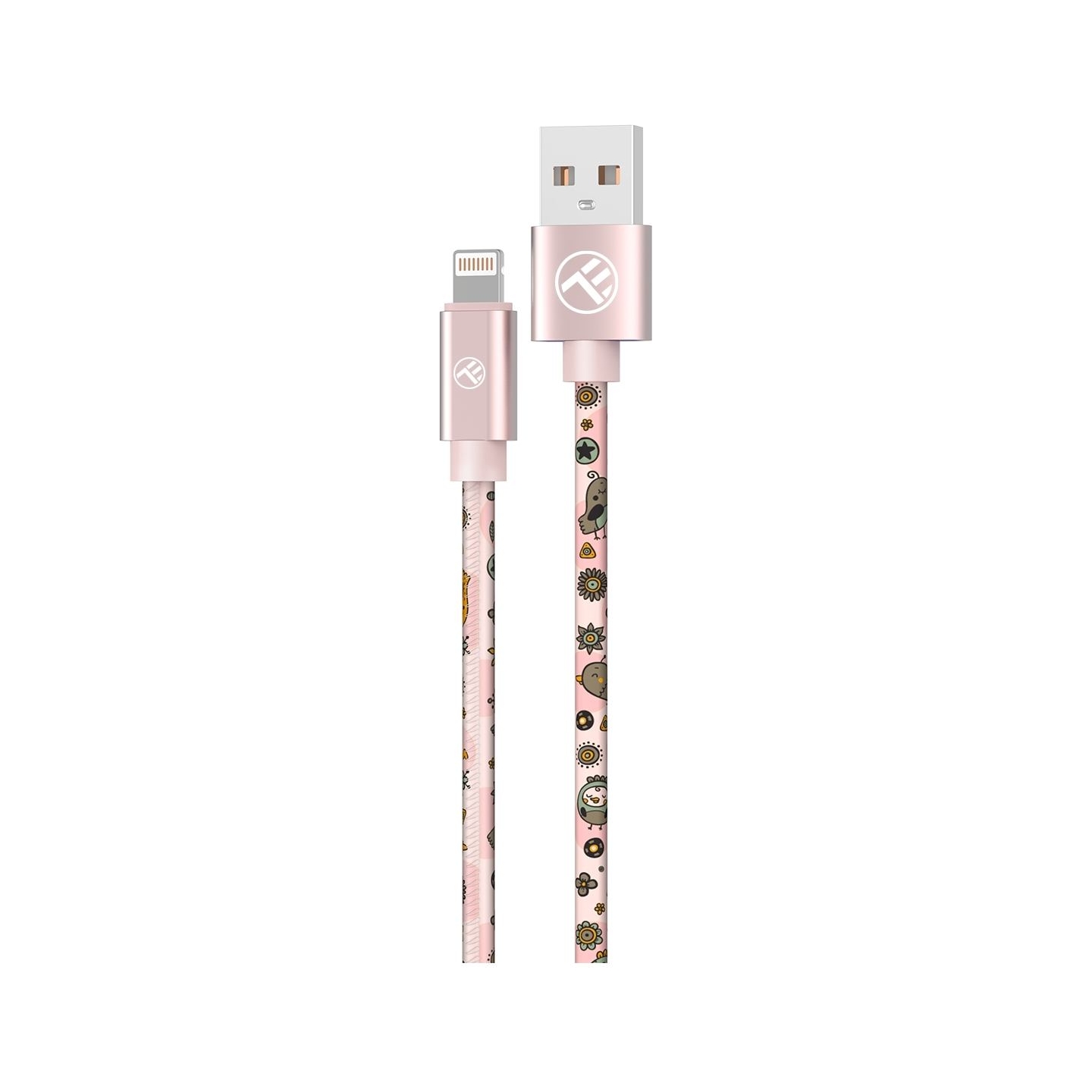 Tellur Graffiti USB to Lightning Cable 3A 1m Pink