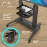 Onkron TV SET ACC MOBILE STAND/40-80"/BLACK TS2771-B ONKRON