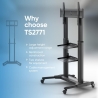 Onkron TV SET ACC MOBILE STAND/40-80"/BLACK TS2771-B ONKRON