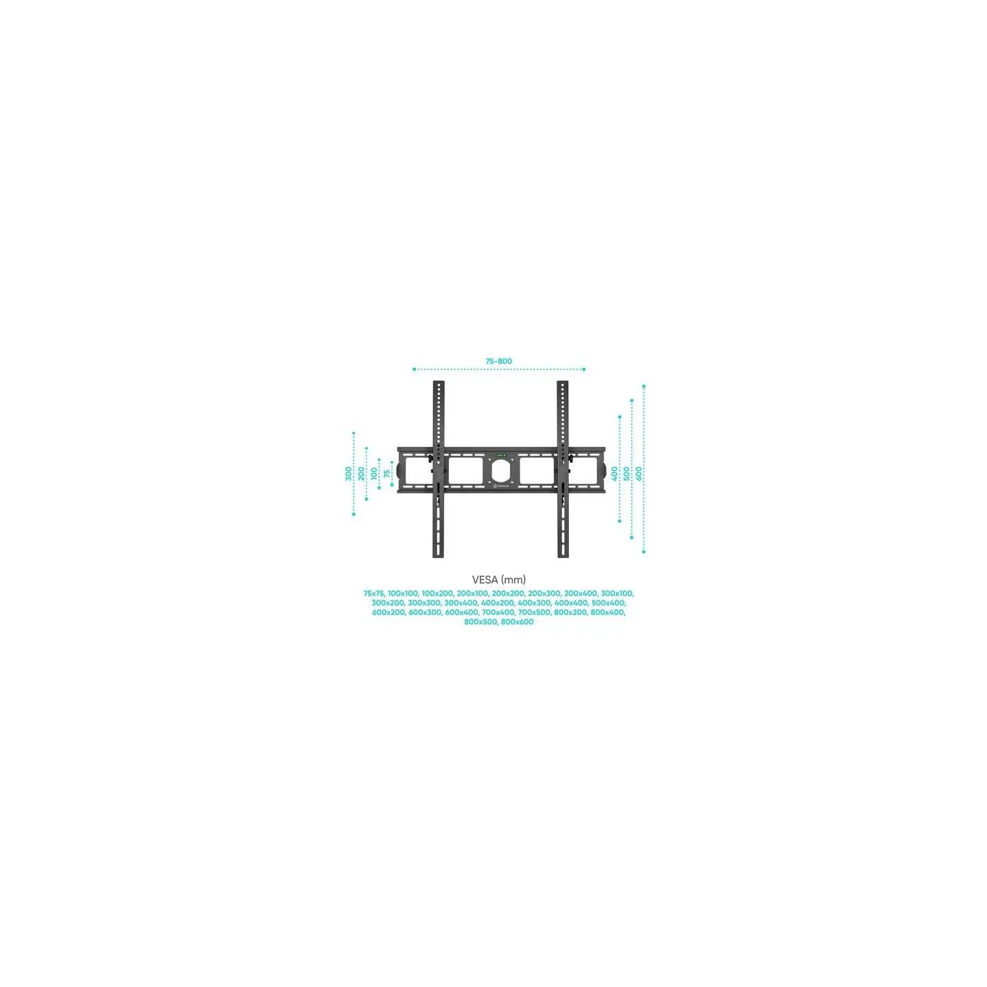 Onkron TV SET ACC WALL MOUNT/55-100"/BLACK UT4-B ONKRON