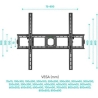 Onkron TV SET ACC WALL MOUNT/55-100"/BLACK UT4-B ONKRON