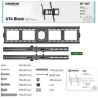 Onkron TV SET ACC WALL MOUNT/55-100"/BLACK UT4-B ONKRON