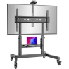 Onkron Mobile TV Stand Rolling TV Cart for 50 to 100-Inch Screens up to 120 kg, black