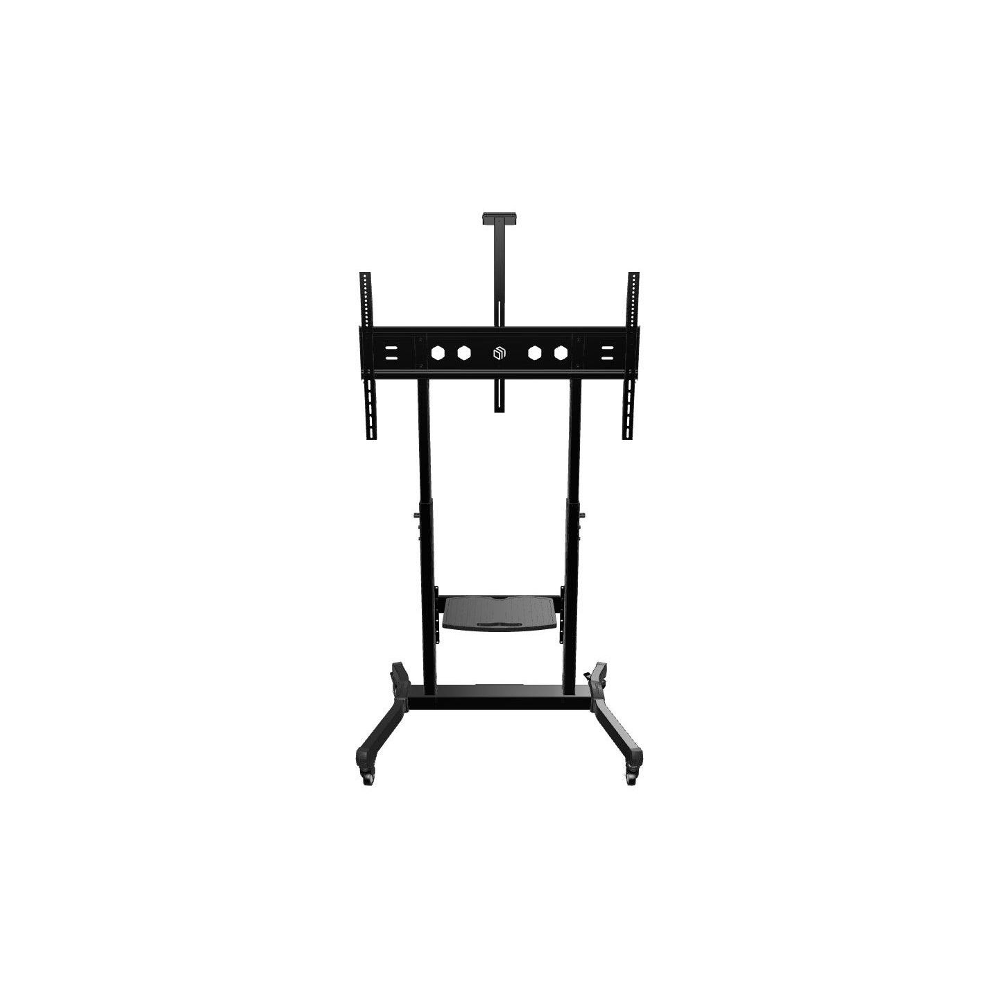 Onkron Mobile TV Stand Rolling TV Cart for 50 to 100-Inch Screens up to 120 kg, black