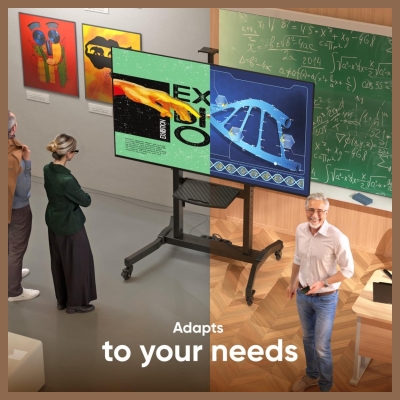 Onkron TV SET ACC MOBILE STAND/50-100" BLACK TS1991-B ONKRON