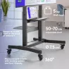 Onkron TV SET ACC MOBILE STAND/50-100" BLACK TS1991-B ONKRON