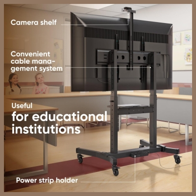Onkron TV SET ACC MOBILE STAND/50-100" BLACK TS1991-B ONKRON