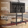 Onkron Mobile TV Stand Rolling TV Cart for 50 to 100-Inch Screens up to 120 kg, black