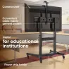 Onkron Mobile TV Stand Rolling TV Cart for 50 to 100-Inch Screens up to 120 kg, black