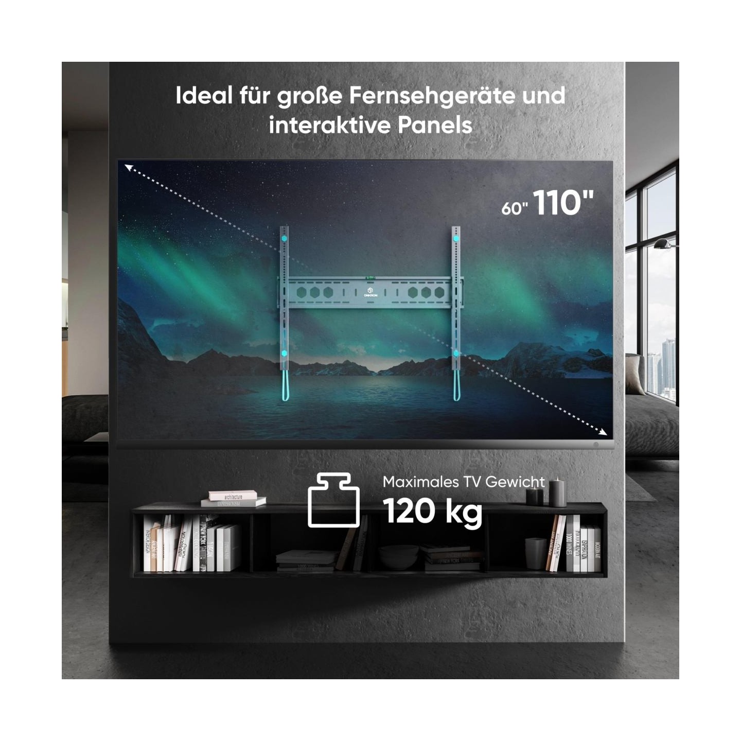 Onkron Fixed bracket for interactive panels or TV 60"- 110", max 120 kg